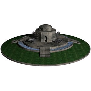 Tomb style monument 3D model