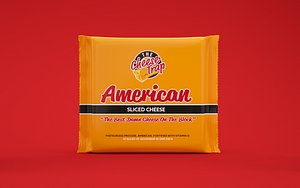 American Sliced Cheese (OctaneRender Ready)