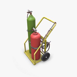 Old Welding Cart Low-poly PBR