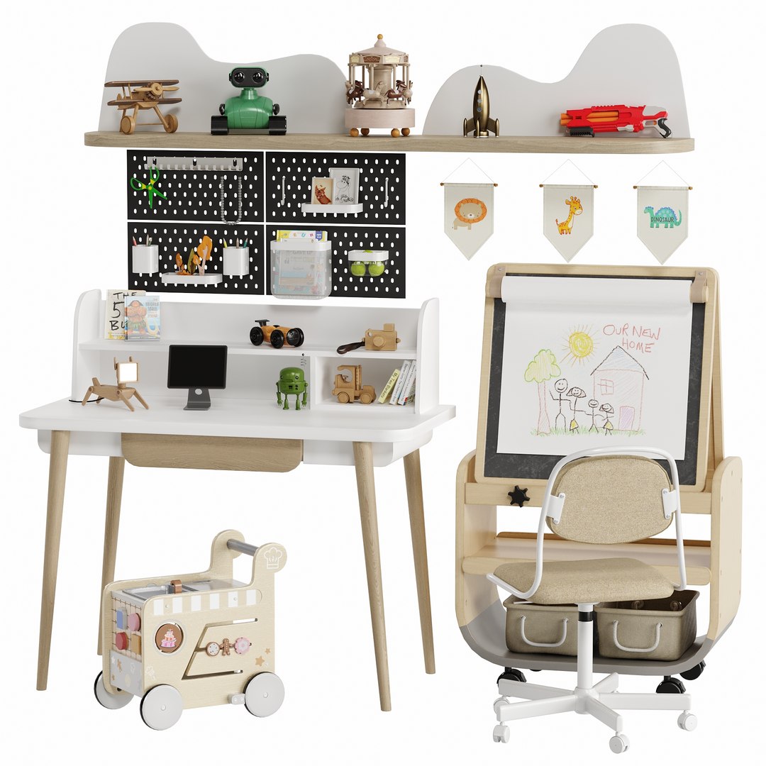 3D Children Room Set 11 Model - TurboSquid 2216724