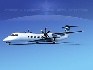 dhc-8-400 400 3d obj