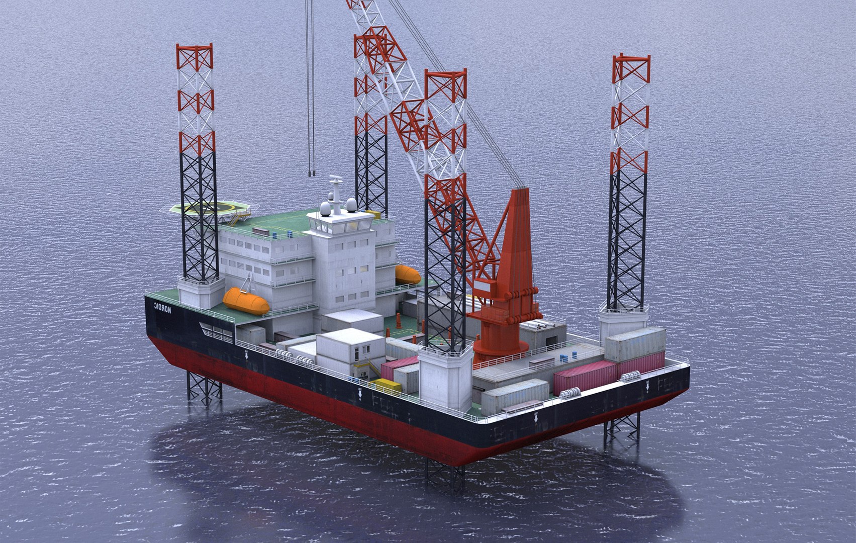 3D Jackup vessel model - TurboSquid 2053163