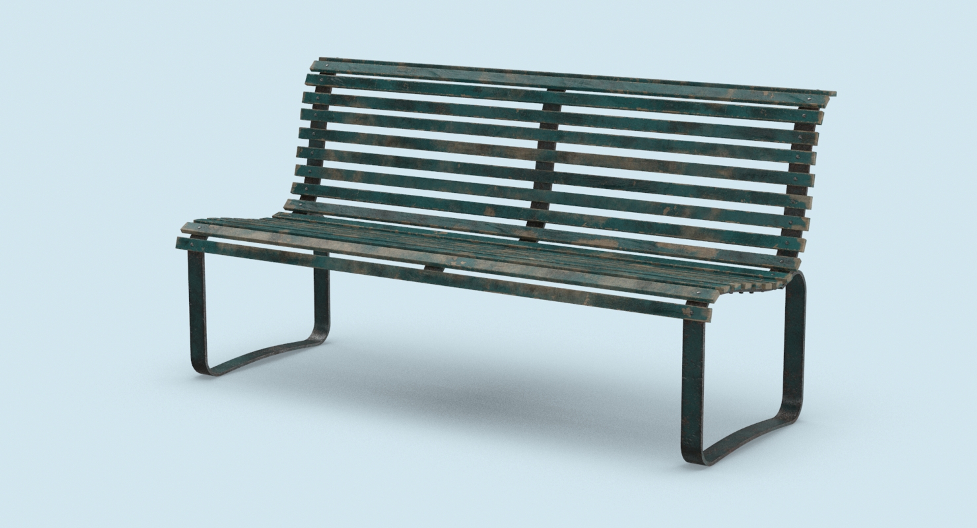 City-bench-02---aged 3D Model - TurboSquid 1340314