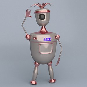 3D model robot character
