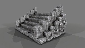 3D Rock Stairs1