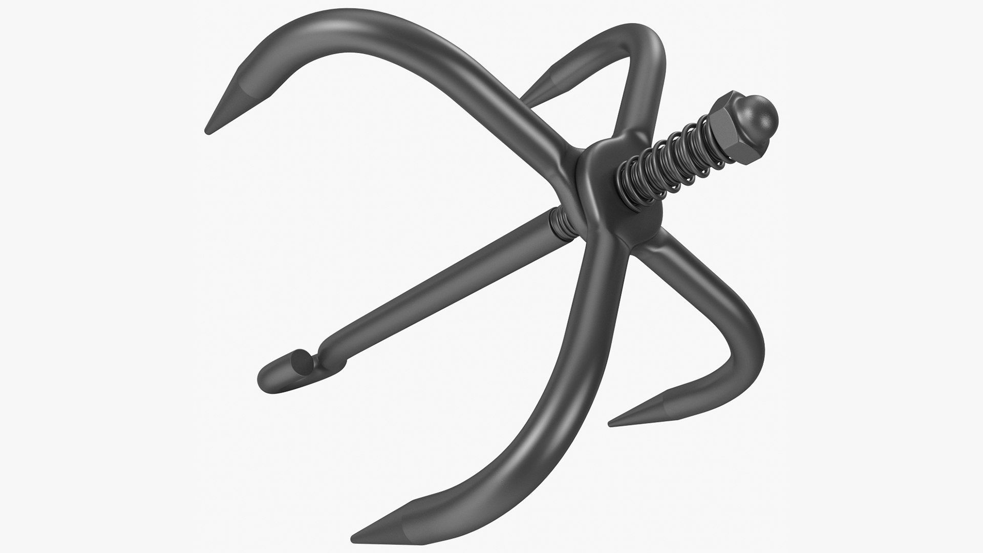 Folding Grappling Hook 3D model preview