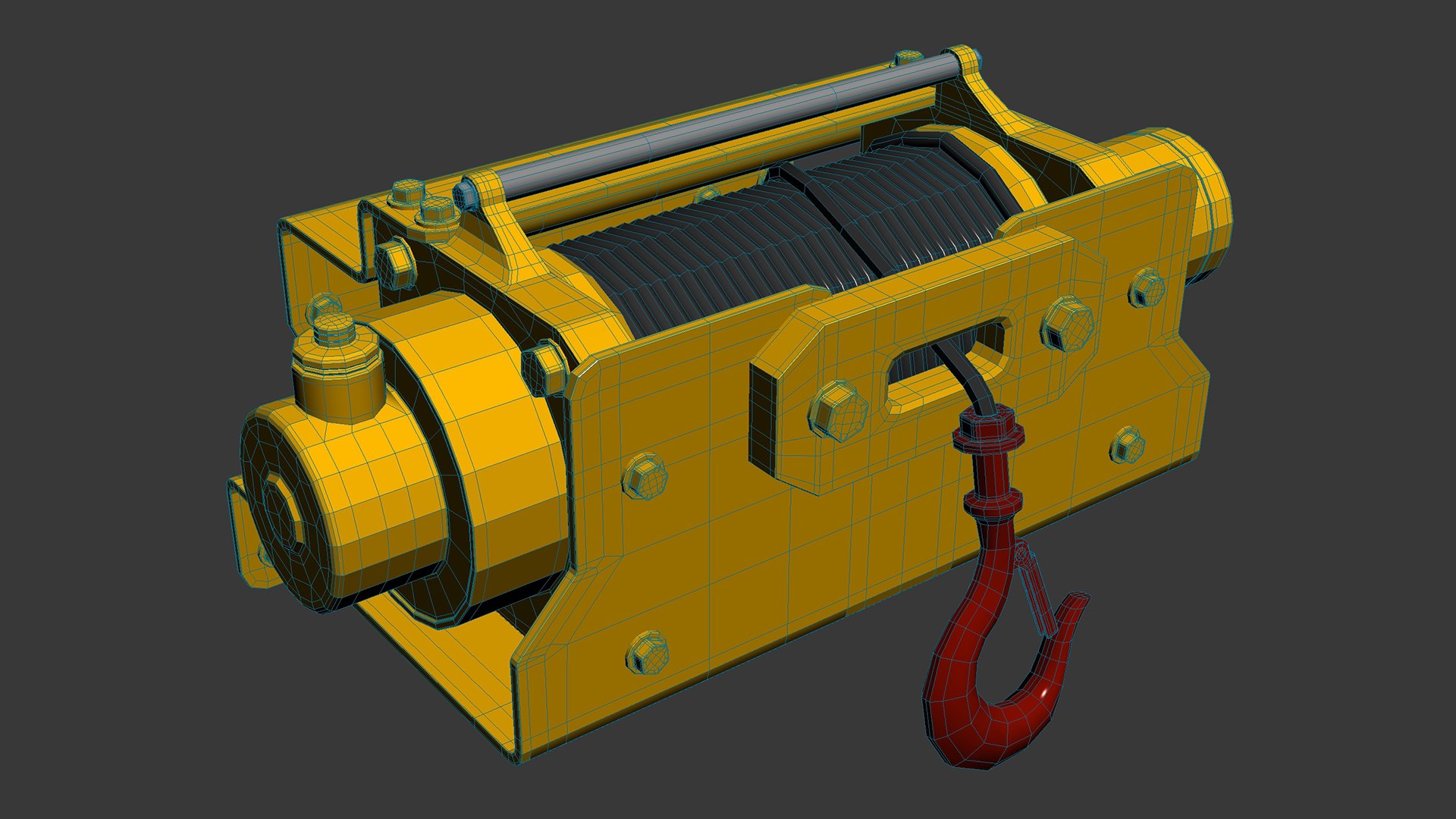 All Terrain Vehicle Winch 02 3D Model - TurboSquid 2397244