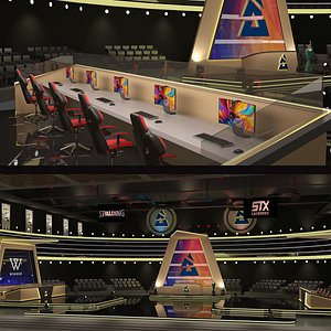 3D Esport Arena 3D model