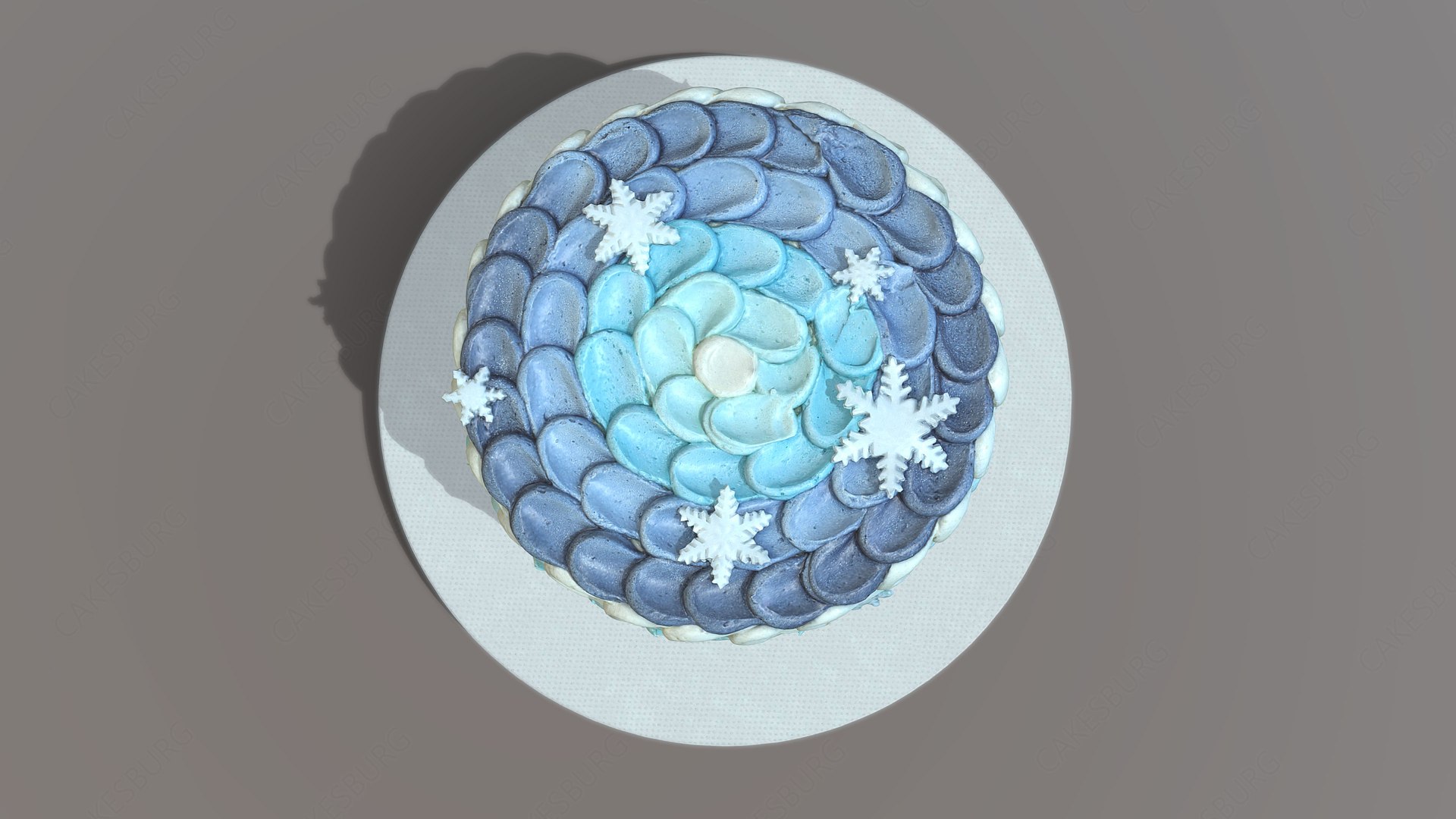 Frozen Buttercream Cake 3D - TurboSquid 1937093