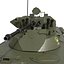 Amphibious Armoured Personnel Carrier BTR 80A Rigged