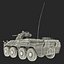 Amphibious Armoured Personnel Carrier BTR 80A Rigged