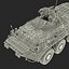 Amphibious Armoured Personnel Carrier BTR 80A Rigged