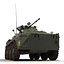 Amphibious Armoured Personnel Carrier BTR 80A Rigged