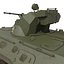 Amphibious Armoured Personnel Carrier BTR 80A Rigged