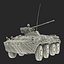 Amphibious Armoured Personnel Carrier BTR 80A Rigged