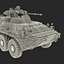 Amphibious Armoured Personnel Carrier BTR 80A Rigged
