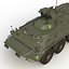 Amphibious Armoured Personnel Carrier BTR 80A Rigged