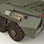 Amphibious Armoured Personnel Carrier BTR 80A Rigged