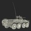 Amphibious Armoured Personnel Carrier BTR 80A Rigged