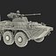Amphibious Armoured Personnel Carrier BTR 80A Rigged