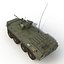 Amphibious Armoured Personnel Carrier BTR 80A Rigged