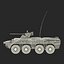 Amphibious Armoured Personnel Carrier BTR 80A Rigged
