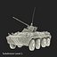 Amphibious Armoured Personnel Carrier BTR 80A Rigged