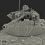 Amphibious Armoured Personnel Carrier BTR 80A Rigged