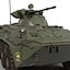 Amphibious Armoured Personnel Carrier BTR 80A Rigged