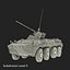 Amphibious Armoured Personnel Carrier BTR 80A Rigged