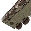 Amphibious Armoured Personnel Carrier BTR 80A Rigged