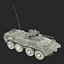 Amphibious Armoured Personnel Carrier BTR 80A Rigged
