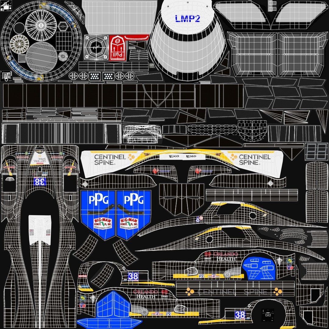 Race car imsa season model - TurboSquid 1414163