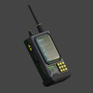 Comms Device - Retro Futuristic Walkie Talkie 3D