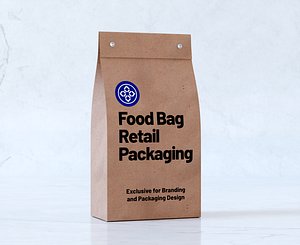 Food Bag Retail Packaging model