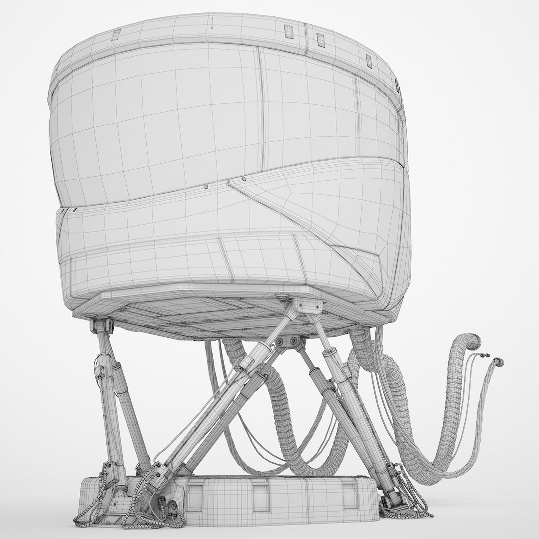 3D Airplane Simulator Machine 03 - TurboSquid 2013409