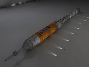 3d model ares 1 rocket