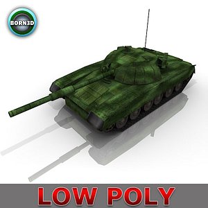 3d t-80 tank model
