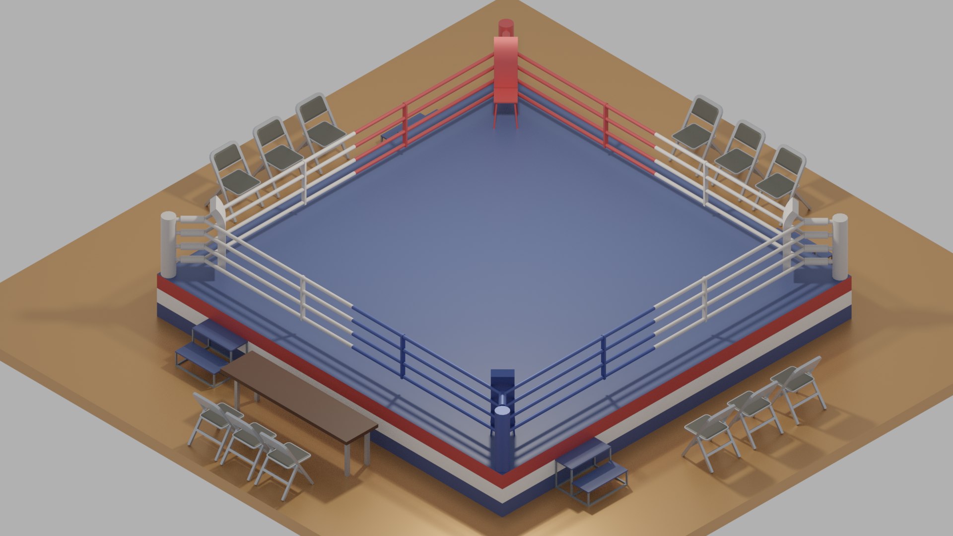 Boxing Ring Model - TurboSquid 1688855