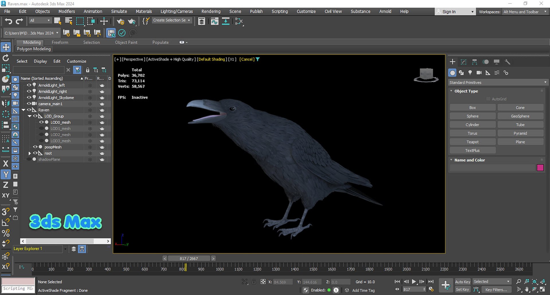 RealisticAnimatedRaven model https://p.turbosquid.com/ts-thumb/2D/0tlpXL/9F/20241130_012439/jpg/1736651920/1920x1080/fit_q87/ff3c2e785bac6f38fac63d59aae9d7453ccef19e/20241130_012439.jpg