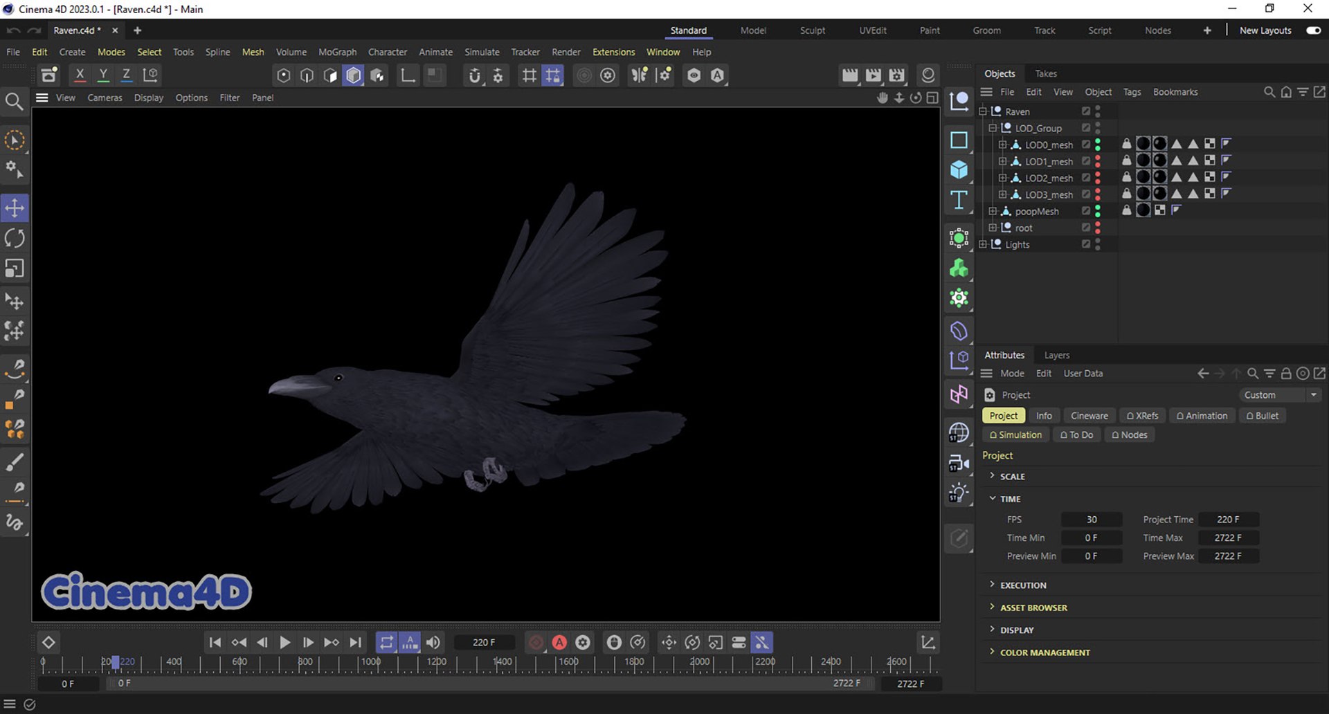 RealisticAnimatedRaven model https://p.turbosquid.com/ts-thumb/2D/0tlpXL/VG/20250111_023617/jpg/1736651926/1920x1080/fit_q87/ed463f9024d017f634770ea7d545433a6d16a8d9/20250111_023617.jpg