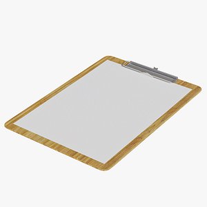 Clipboard paper 3D model