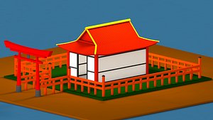 3D Japanese Shrine model
