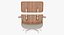 Классическое кресло Eames Lounge и пуфик из снежной ткани с деревянными деталями