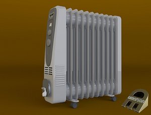 3d house portable oil radiator model