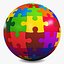 Puzzle Sphère Colorée v 4