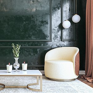 Living Room V-ray  Neoclassic Scene