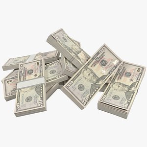 3D pile fifty dollars