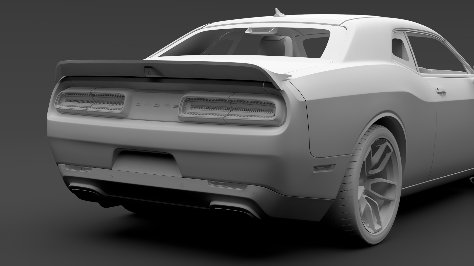 3D dodge challenger srt hellcat - TurboSquid 1360305