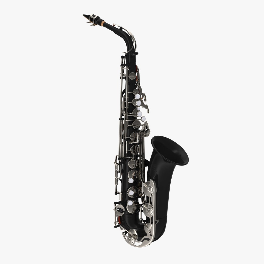 Black Saxophone 3D Model preview
